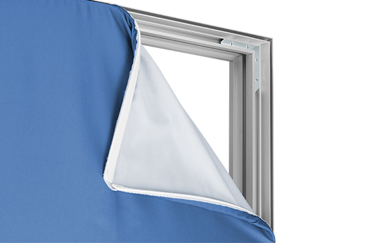 Dubbelzijdig frame diep met textielprint