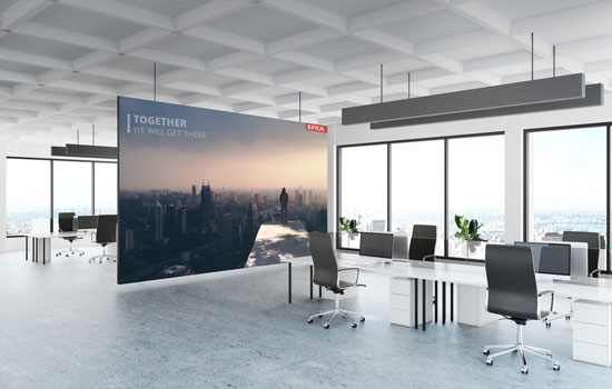 Hangende banner kantoor