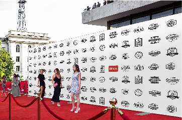 Fotowand showroom mobiele staande banners