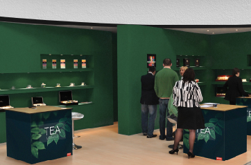 Professionele beursbalie textielframe