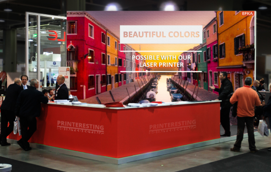 Beursstand achterwand