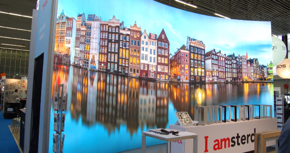 Gebogen textielframe