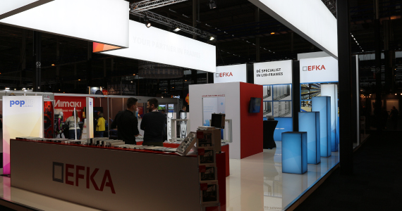 Verlichte beursstand 2019