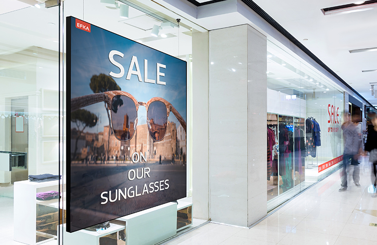 Hangend textielframe