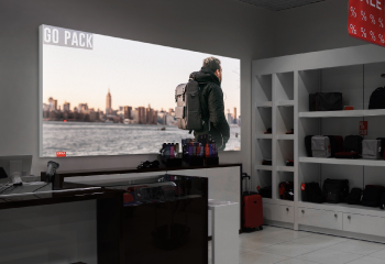 Indoor verlichte reclame